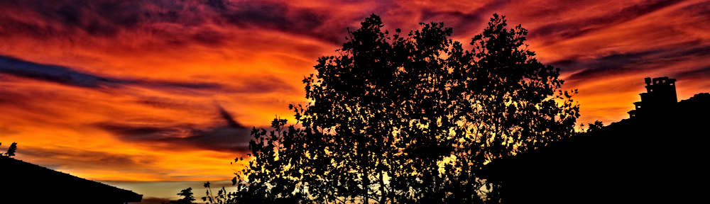 A sunset ablaze with spiritual possibilities. https://spiritualityexploration.wordpress.com