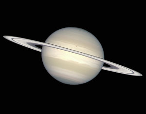 Planet Saturn - Light travels 1.3 hours to reach us